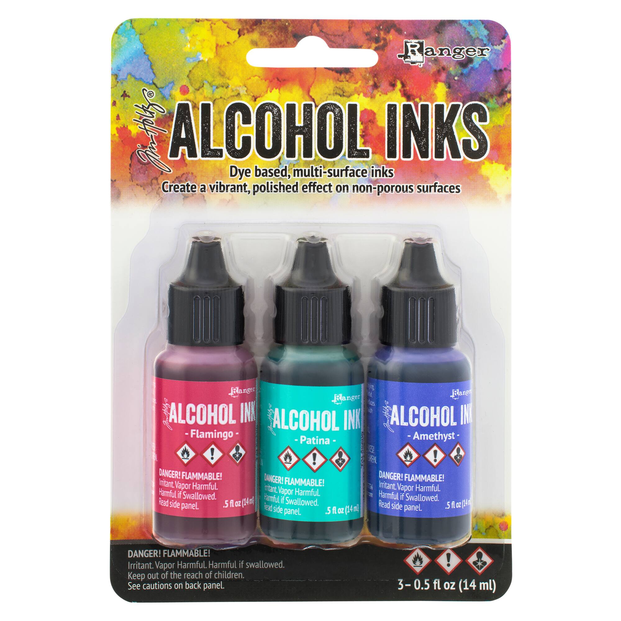 6 Packs: 3 ct. (18 total) Tim Holtz® Alcohol Inks, Beach Deco